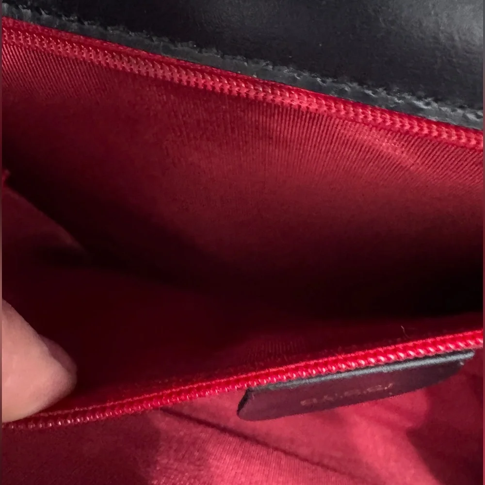 Gucci Vintage Black Leather Clutch/Shoulder Bag - Picture 8 of 17